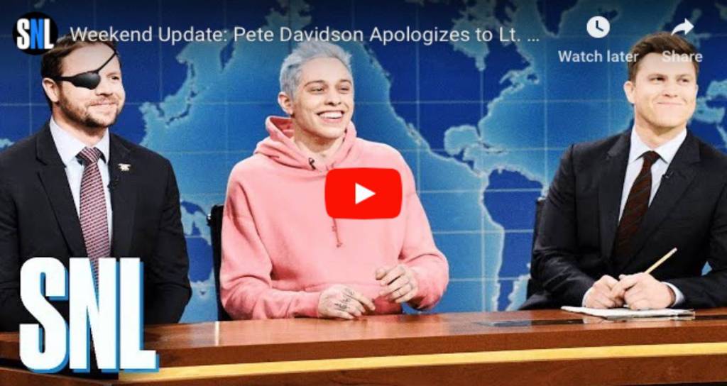 Pete Davidson SNL Apology Lt Commander Dan Crenshaw